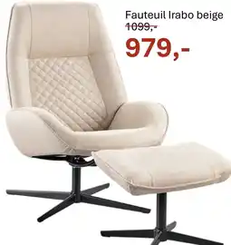 INHOUSE Fauteuil Irabo beige aanbieding