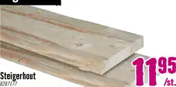 Hornbach Steigerhout plank ca. 30 x 195 x 2500 mm aanbieding