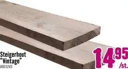 Hornbach Steigerhout plank Vintage grijs ca. 30x195x2500 mm aanbieding
