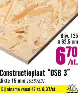 Hornbach OSB-III mini 1250x625x15 mm aanbieding