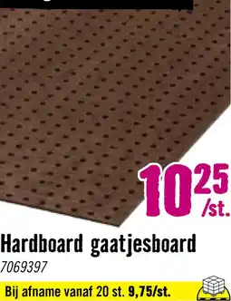 Hornbach Hardboard gaatjesboard 2440x1220x3 mm aanbieding