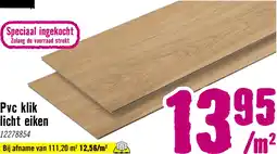 Hornbach PVC Klik licht eiken 2,7 m² aanbieding