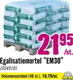 Hornbach Egalisatiemortel 3-30 mm, 25 kg aanbieding