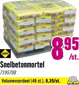 Hornbach SAKRETE Snelbetonmortel 25 kg aanbieding