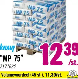 Hornbach KNAUF Machinepleister MP 75 E 25 kg aanbieding