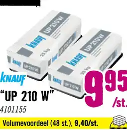 Hornbach KNAUF Cementgebonden pleister UP 210 W 25 kg aanbieding