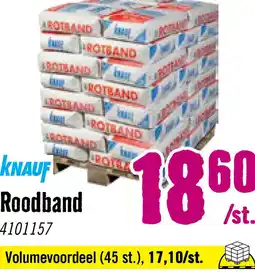 Hornbach KNAUF Hechtpleister Rotband 25 kg aanbieding
