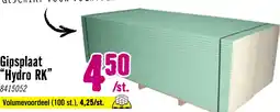 Hornbach SINIAT Gipsplafondplaat HYDRO ronde kant voor vochtige ruimte 1200 x 600 x 9,5 mm aanbieding
