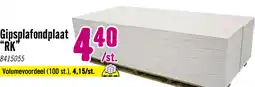 Hornbach SINIAT Gipsplafondplaat ronde kant 2000 x 600 x 9,5 mm aanbieding