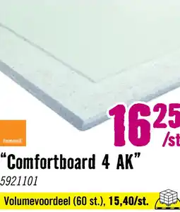 Hornbach FERMACELL Comfortboard 4AK 1200 x 900 x 12,5 mm aanbieding