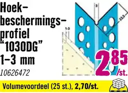 Hornbach PROTEKTOR stucprofiel aluzink 1030DG 3000 mm aanbieding