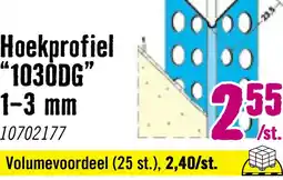 Hornbach PROTEKTOR stucprofiel aluzink 1030DG 2700 mm aanbieding