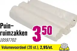 Hornbach Puinruimzakken geweven 65 x 100 cm 84 liter, 4 stuks aanbieding