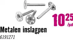 Hornbach QBOARD Metalen inslagpen 80 mm, pak 10 stuks aanbieding