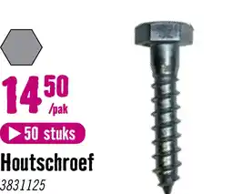 Hornbach DRESSELHAUS Houtdraadbout zeskant 8x140 mm DIN 571 galv. verzinkt, 50 stuks aanbieding