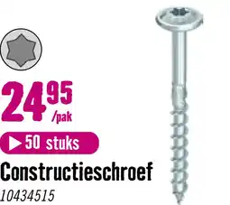 Hornbach HECO Topix-Plus Universele schroef 8,0x160 mm tellerkop Torx T40 deeldraad blauw verzinkt, 50 stuks aanbieding