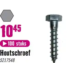 Hornbach DRESSELHAUS Houtdraadbout zeskant 8x50 mm DIN 571 galv. verzinkt, 100 stuks aanbieding
