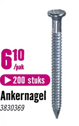 Hornbach DRAKENA Ankernagel 4,0x40 mm galv. verzinkt, 200 stuks aanbieding