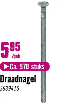 Hornbach DRESSELHAUS Draadnagel verzonken kop 1,6x30 mm DIN 1151 therm. verzinkt, 0,4 kg aanbieding