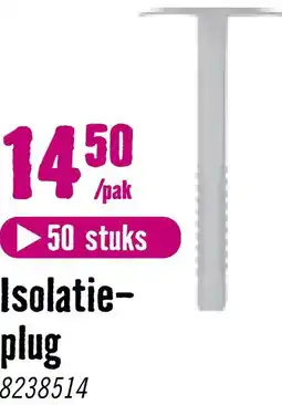 Hornbach TOX Isolatieplug Husky 8x80 mm, 50 stuks aanbieding