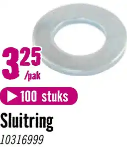 Hornbach REYHER Sluitring 6,4 mm / M6 DIN 125 RVS A2, 100 Stuks aanbieding