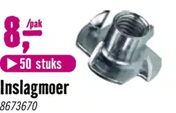 Hornbach HETTICH Stalen inslagmoer met schroefdraad M8/10 mm, 50 stuks aanbieding