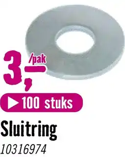 Hornbach REYHER Sluitring 6,4 / M6 DIN 9021 galv. verzinkt, 100 Stuks aanbieding