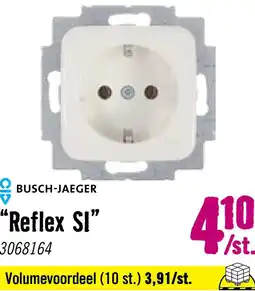 Hornbach BUSCH-JAEGER Reflex SI Stopcontact 1-voudig RA alpine wit 20EUC-214 aanbieding