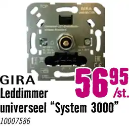 Hornbach GIRA System 3000 Universele LED draaidimmer Standard 3-60 W (R,L,C) 245000 aanbieding