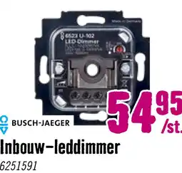 Hornbach BUSCH-JAEGER Inbouw basiselement LED dimmer 2-100 W 6523U-102 (R,L,C) aanbieding