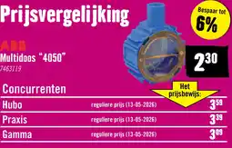 Hornbach ABB Inbouwdoos multifunctioneel MD4050 16/19/20 mm blauw aanbieding