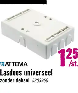 Hornbach ATTEMA lasdoos universeel 2185 aanbieding