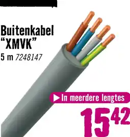Hornbach Buitenkabel XMVK 4x2,5 mm² grijs 5 m aanbieding
