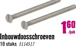 Hornbach DELTAFIX Metaalschroef voor inbouwdoos M3 x 50 mm, 10 stuks aanbieding