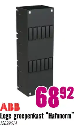 Hornbach ABB Installatiekast Hafonorm opbouw 2x6 module-eenheden aanbieding