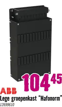 Hornbach ABB Haf Hafonorm lege installatiekast HLD33 2 DINRAIL aanbieding