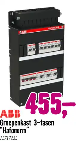 Hornbach ABB Installatiekast 3-fasen 8 groepen 3 aardlekschakelaars 24 m aanbieding