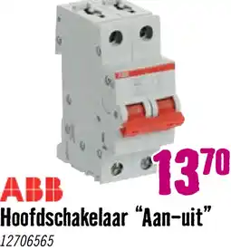 Hornbach ABB Hoofdschakelaar aan-uit rood 2-polig 40A 440V aanbieding