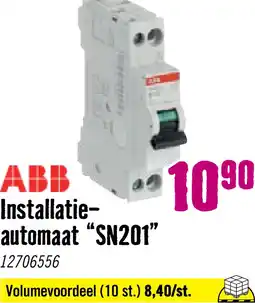 Hornbach ABB Installatieautomaat B-kar SN201 B16 1 polig+nul 16A aanbieding