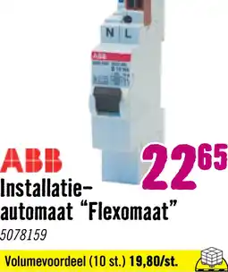Hornbach ABB HAF Installatieautomaat B-kar Flexomaat 1 polig + nul 16A aanbieding