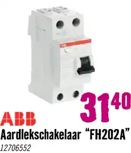 Hornbach ABB Aardlekschakelaar FH 202 A 40/0,03 2-polig 40A 30mA aanbieding