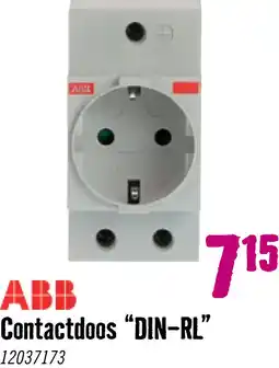 Hornbach ABB Contactdoos met randaarde en kinderbeveiliging DIN-RL aanbieding