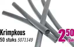 Hornbach Krimpkous Ø 3,2x100 mm, zwart, 50 stuks aanbieding