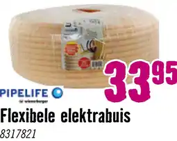 Hornbach PIPELIFE Flexibele elektrabuis PVC 16 mm 5/8 Flexivolt Low Friction crème 100 m aanbieding
