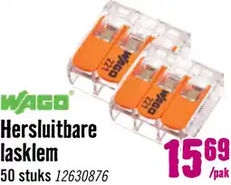 Hornbach WAGO Lasklem compact 3x 0,2-4 mm² 221-413 oranje 50 st. aanbieding