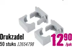 Hornbach Drukzadel Blokmodel grijs 12-20 mm 50 st. aanbieding
