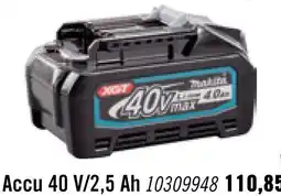Hornbach MAKITA Accu XGT BL4025 40V/2,5Ah aanbieding