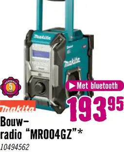 Hornbach MAKITA Accu bouwradio XGT MR004GZ 12-40V (excl. accu en lader) aanbieding