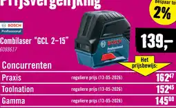 Hornbach BOSCH Professional Combilaser GCL 2-15 aanbieding