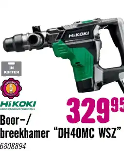 Hornbach HIKOKI Boor- en breekhamer DH40MC WSZ aanbieding